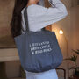 Personalised I Just Want To… Slogan Tote Bag, thumbnail 1 of 4