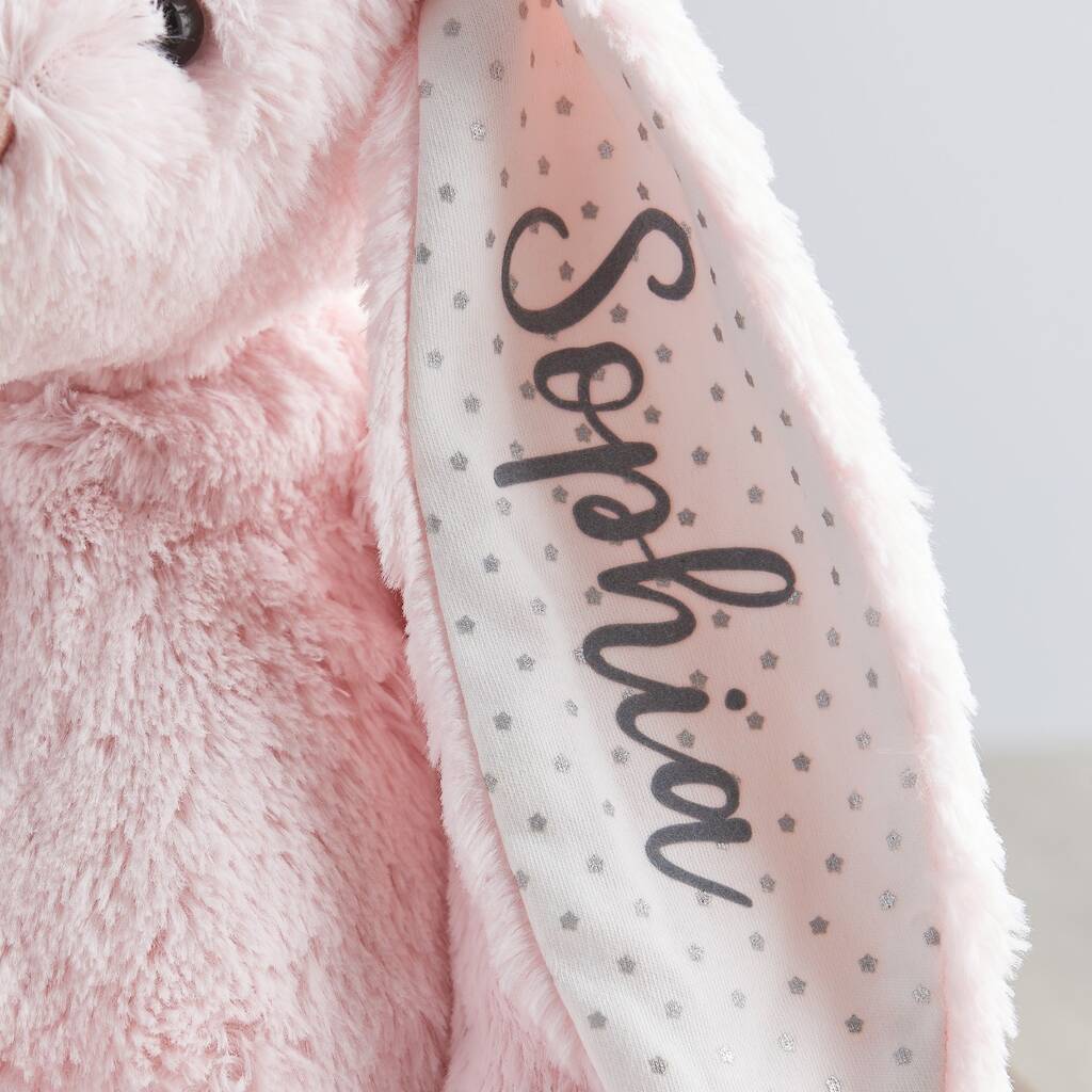 pink bunny soft toy