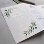 Foil And Greenery Wedding Invitation, thumbnail 1 of 5