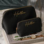 Personalised Script Make Up Bag Travel Gift For Her, thumbnail 2 of 5