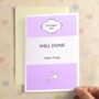 Personalised Well Done Stripe Card, thumbnail 1 of 6