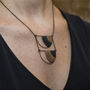 Statement Silver Arc Necklace, thumbnail 6 of 8
