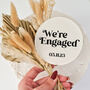 We're Engaged Acrylic Cake Topper, thumbnail 1 of 7