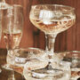 Two Cut Glass Coupe Champagne Glasses, thumbnail 2 of 4