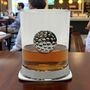 Personalised Golf Ball Glass With Engraved Collar, thumbnail 1 of 11