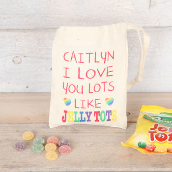 Personalised Love You Lots Jelly Tots Bag, 4 of 7