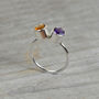 Amethyst And Citrine Friendship Ring, thumbnail 4 of 5