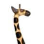 Hand Carved Wood Giraffe Sculpture Painted Ornament 80cm, thumbnail 4 of 4