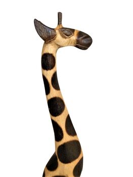 Hand Carved Wood Giraffe Sculpture Painted Ornament 80cm, 4 of 4