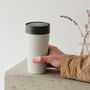 Circular Leakproof And Lockable Reusable Cup 12oz Grey, thumbnail 1 of 7