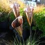 One Copper Cala Lily Garden Sculpture Lt246, thumbnail 3 of 12