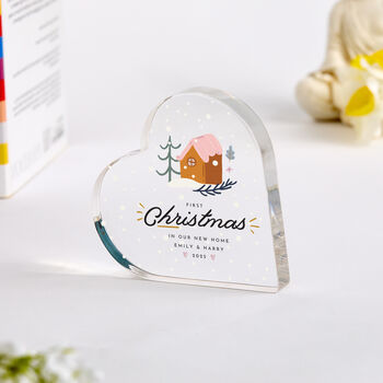 First Christmas In New Home Acrylic Plaque Gift, 3 of 3