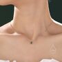 Genuine Green Jade Oval Necklace In Sterling Silver, thumbnail 5 of 11