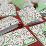 Red Berries Christmas Card Pack Of 12, thumbnail 7 of 10