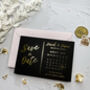 Save The Date Black And Gold Wedding Invites, thumbnail 4 of 6