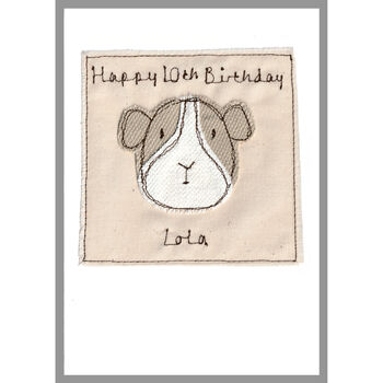 Personalised Guinea Pig Birthday Card, 6 of 10