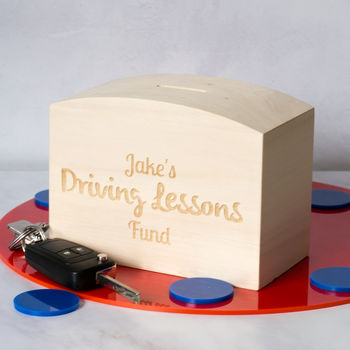 Personalised Driving Lessons Fund Money Box, 4 of 4