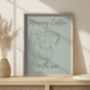 Coffee Art Print, Kitchen And Dining Room Print, thumbnail 3 of 4