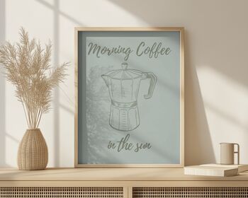 Coffee Art Print, Kitchen And Dining Room Print, 3 of 4