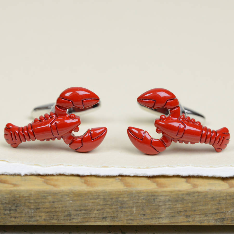 My Lobster Cufflinks By Bobby Rocks | notonthehighstreet.com