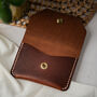 Personalised Handcrafted Leather Wallet Press Stud, thumbnail 3 of 8
