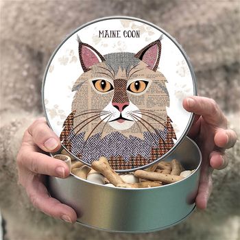 Cat Tin With Nine Personalised Designs, 5 of 9