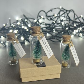 Tiny Christmas Tree Keepsake With Personalised Message, 3 of 12