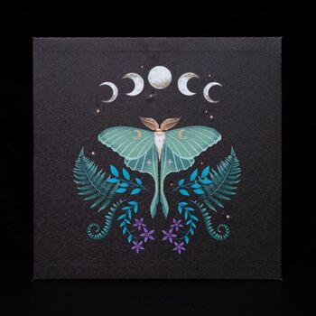 Luna Moth Light Up Canvas Plaque, 3 of 3