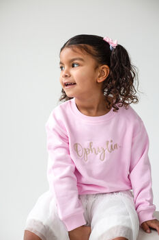Spring Personalised Name Embroidered Sweatshirt, 2 of 8