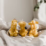 Sculpted Beeswax Candle Trio, thumbnail 1 of 6