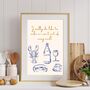 A4 Modern, Food And Drink Art Print, I Really Do Like To Make An Event Out Of Every Meal, thumbnail 1 of 5
