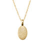 Personalised 9ct Gold Oval Dog Nose Print Necklace, thumbnail 1 of 3