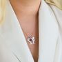 Personalised Open Star Necklace With Birthstones, thumbnail 13 of 13
