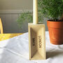 Personalised Wooden Brick Candle Holder, thumbnail 2 of 4