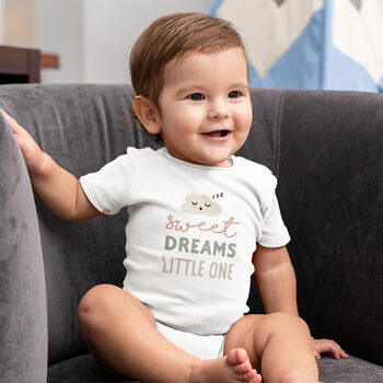 Organic Cotton Sweet Dreams Baby Grow, 4 of 6