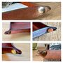 Personalised Rectangle Spanish Brown Leather Desk Tray, thumbnail 12 of 12