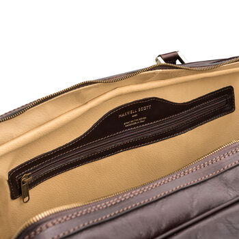 Quality Large Leather Travel Bag. 'The Flero El', 11 of 12