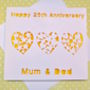 Personalised Laser Cut Anniversary Heart Card, thumbnail 4 of 4