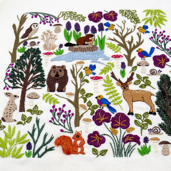 Into The Forest Hand Embroidery Kit, 3 of 12