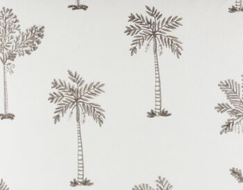 Marari Multi Palm Trees French Grey Floor Cushion Cover, 4 of 5