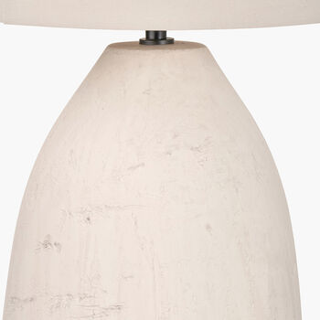 White Vintage Textured Ceramic Floor Lamp, 8 of 10