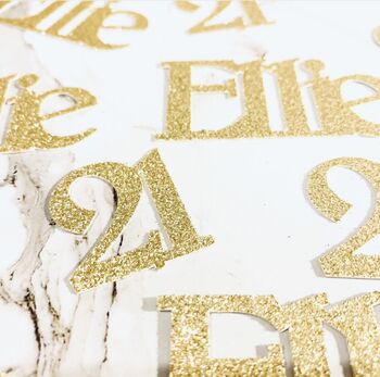 Personalised Glitter / Mirror Birthday Table Confetti, 9 of 9