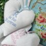 Linen Alphabet Heart, thumbnail 3 of 9