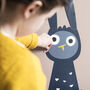 Owl And Rabbit Restickable Forest Wall Stickers, thumbnail 2 of 7