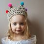 Childs Personalised Pom Pom Crown, thumbnail 8 of 11