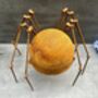 Huge Spider Garden Ornament 35cm Distressed Rusty Metal, thumbnail 7 of 12