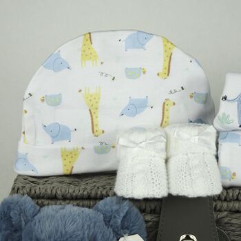 Blue Safari New Baby Gift Hamper, 5 of 6