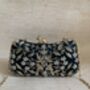 Handcrafted Emerald Green Silk Clutch Bag, thumbnail 9 of 10