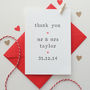 Personalised Wedding Thank You Card, thumbnail 2 of 2
