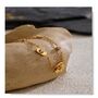 Cannes D’or Gold Flower Crystal Gala Gift Rose Bracelet, thumbnail 3 of 4